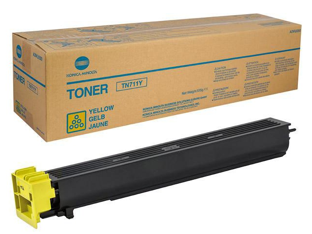 Toner žlutý TN-711Y pro Konica Minolta bizhub C654, C654e, C754, C754e, PRO C754, PRO C754e (31 500 stran)