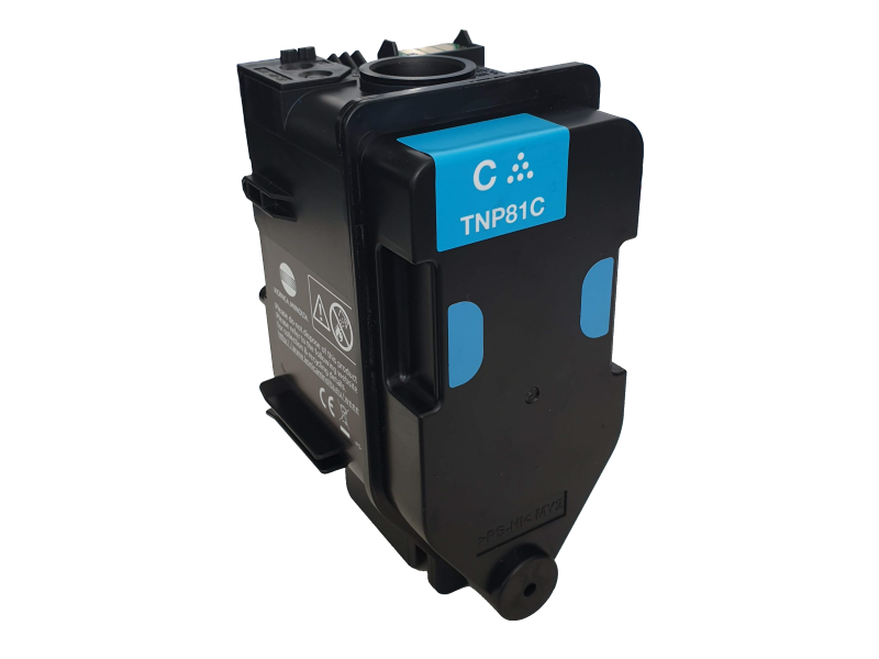 Toner azurový TNP81C pro Konica Minolta bizhub C3300i, C3301i, C4000i, C4001i (9000 stran)