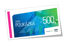 Dárkový poukaz OMV 500 Kč
