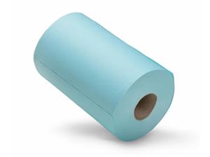 Bezprašná savá utěrka v roli, 29 × 38 cm, 310 útržků, tyrkysová